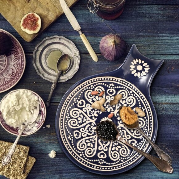 Ceramic Spoon Rest, Cooking Spoon Holder for Kitchen Counter/Stove Top/Dining Ta - Picture 5 of 6